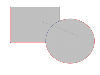 This shows you how the merged shapes will look
